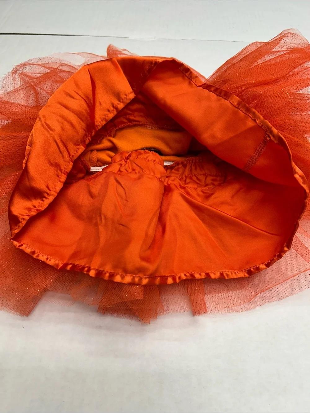 Blueberi Boulevard Orange & Black Halloween Cat Tutu Dress for Kids
